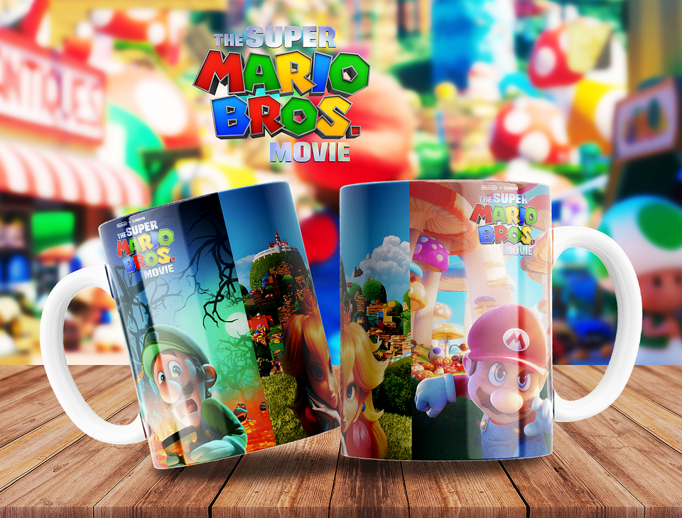 10 Artes para Caneca Super Mario Arquivo Editável  9
