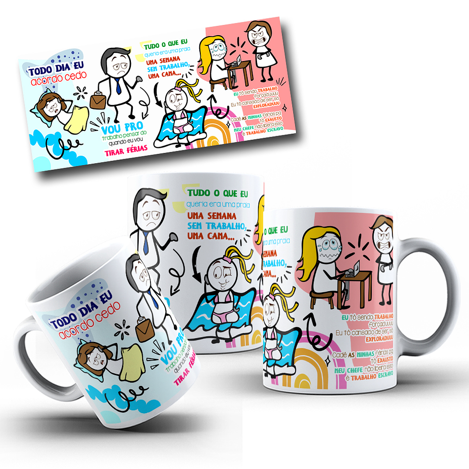 5 Artes para Canecas Pitongo Memes Arquivo Editável 2