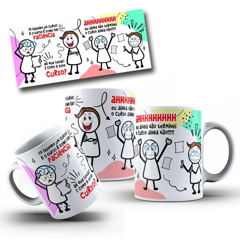 5 Artes para Canecas Pitongo Memes Arquivo Editável 3