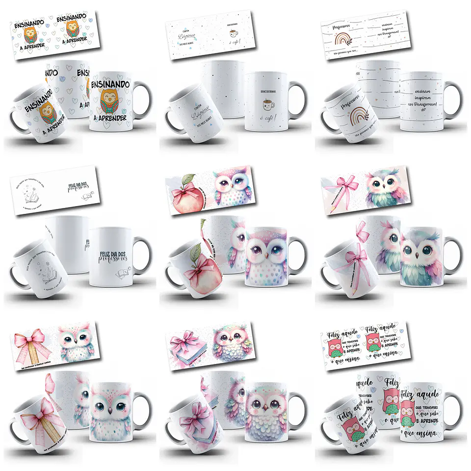 44 Artes para Caneca Dia dos Professores Arquivo em Png 1