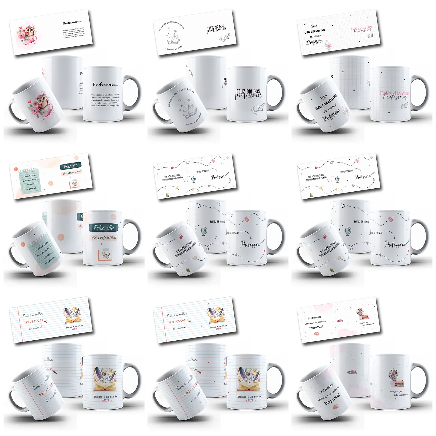 44 Artes para Caneca Dia dos Professores Arquivo em Png 2