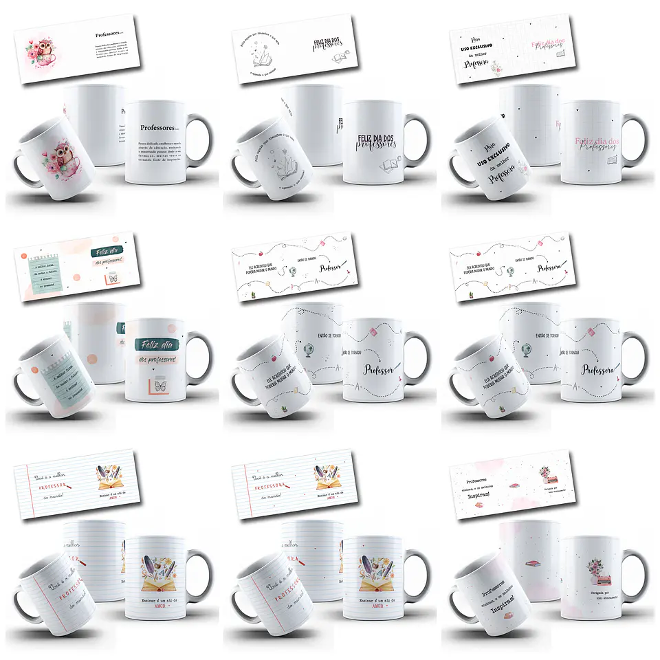 44 Artes para Caneca Dia dos Professores Arquivo em Png 2