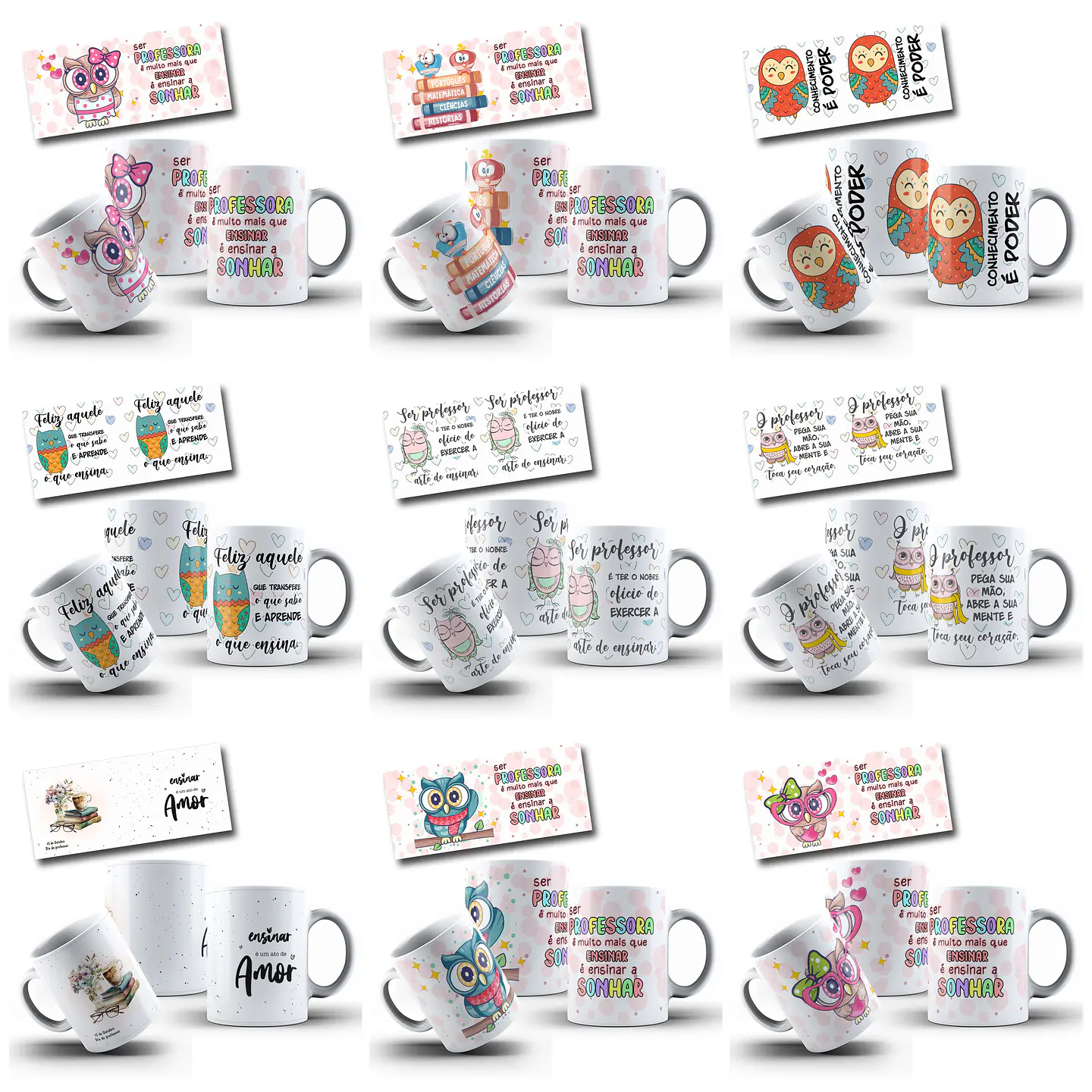 44 Artes para Caneca Dia dos Professores Arquivo em Png 5