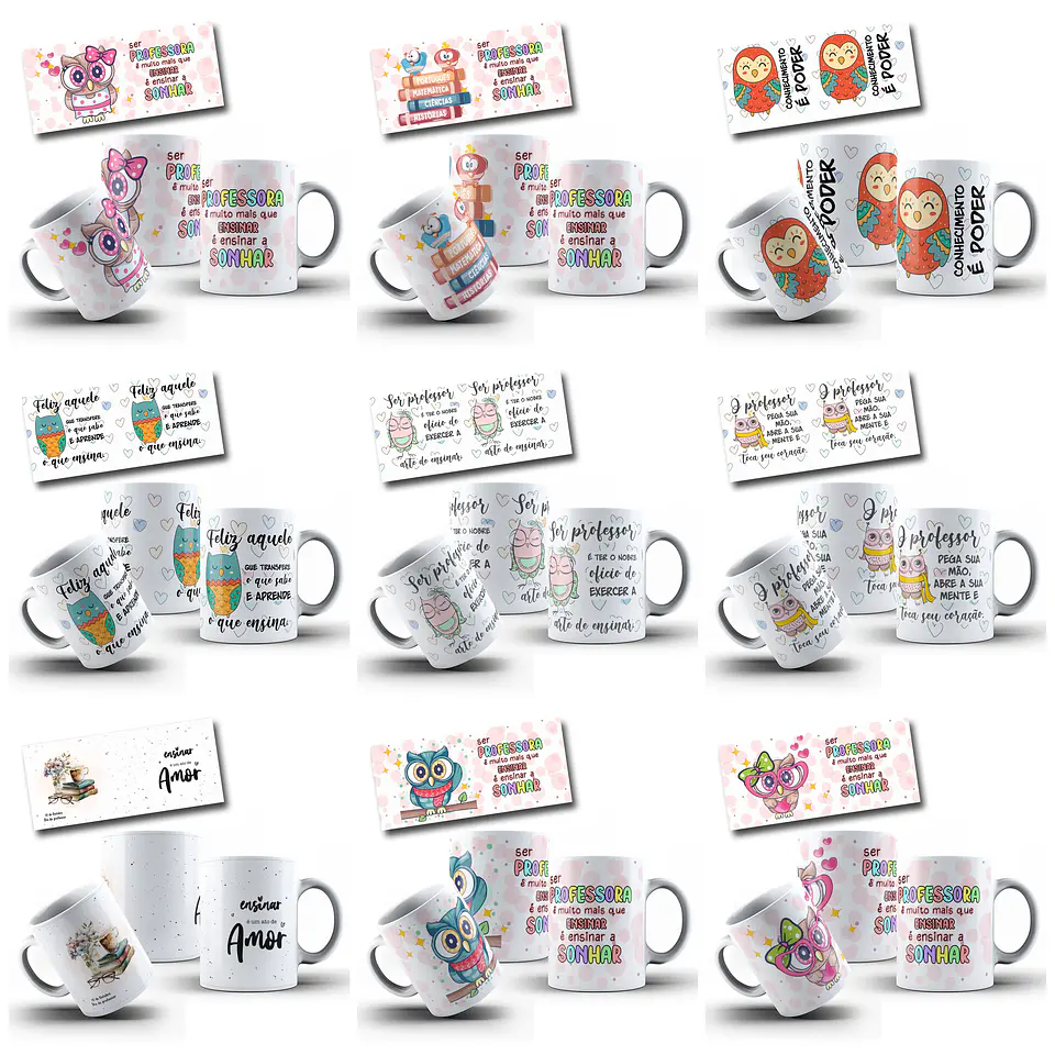 44 Artes para Caneca Dia dos Professores Arquivo em Png 5