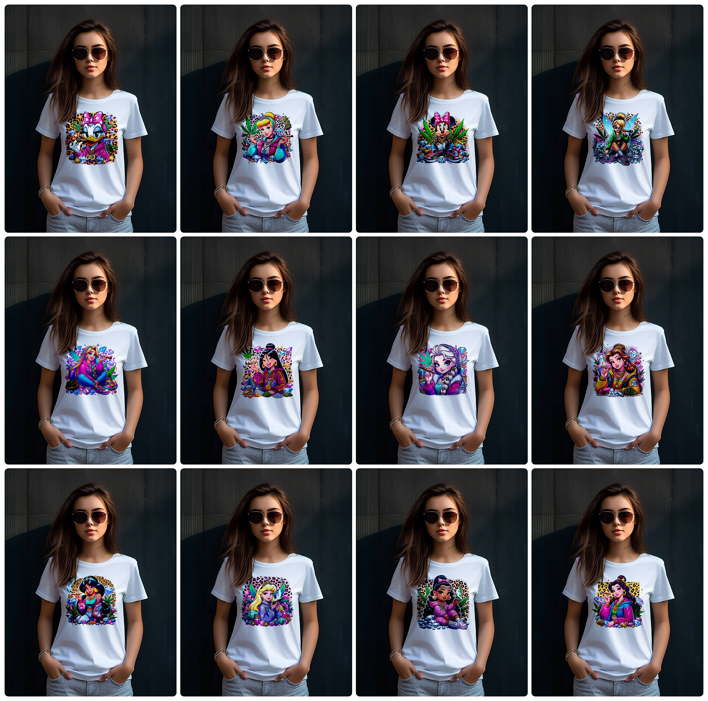 85 Artes para Camisa Personagens Princesas da Disney Arquivo em Png 2