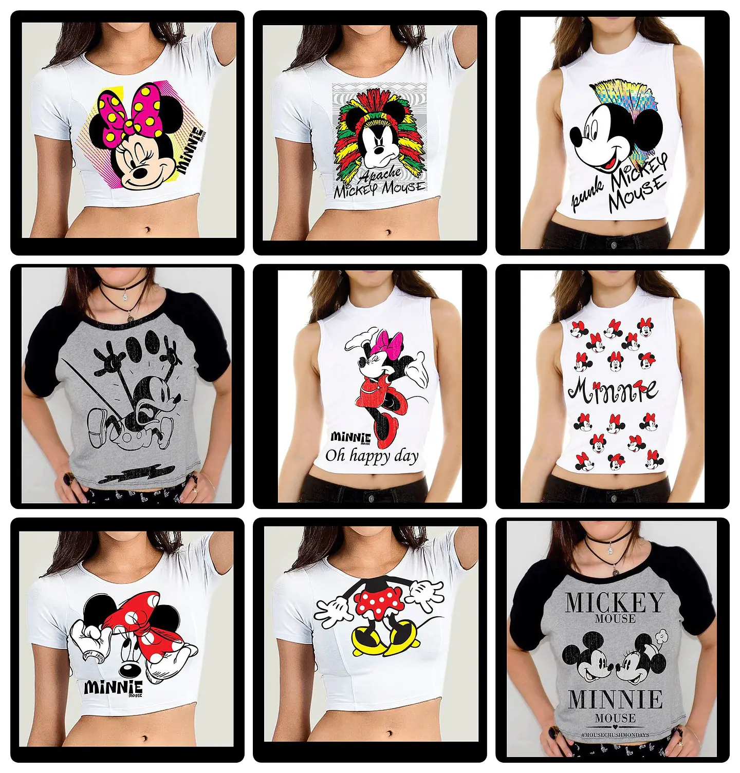 60 Artes para Camisa Personagens Mickey e Minnie Arquivo em Jpg 3