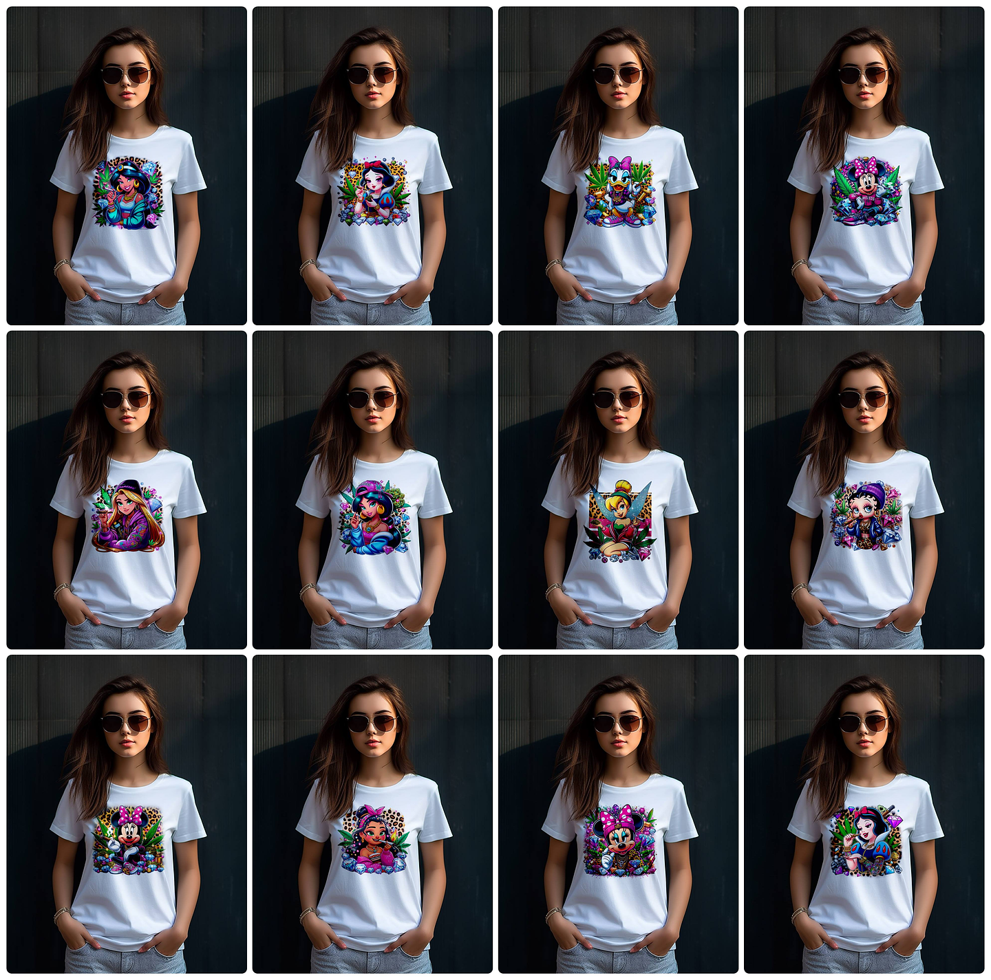 85 Artes para Camisa Personagens Princesas da Disney Arquivo em Png 6