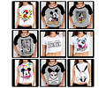 60 Artes para Camisa Personagens Mickey e Minnie Arquivo em Jpg