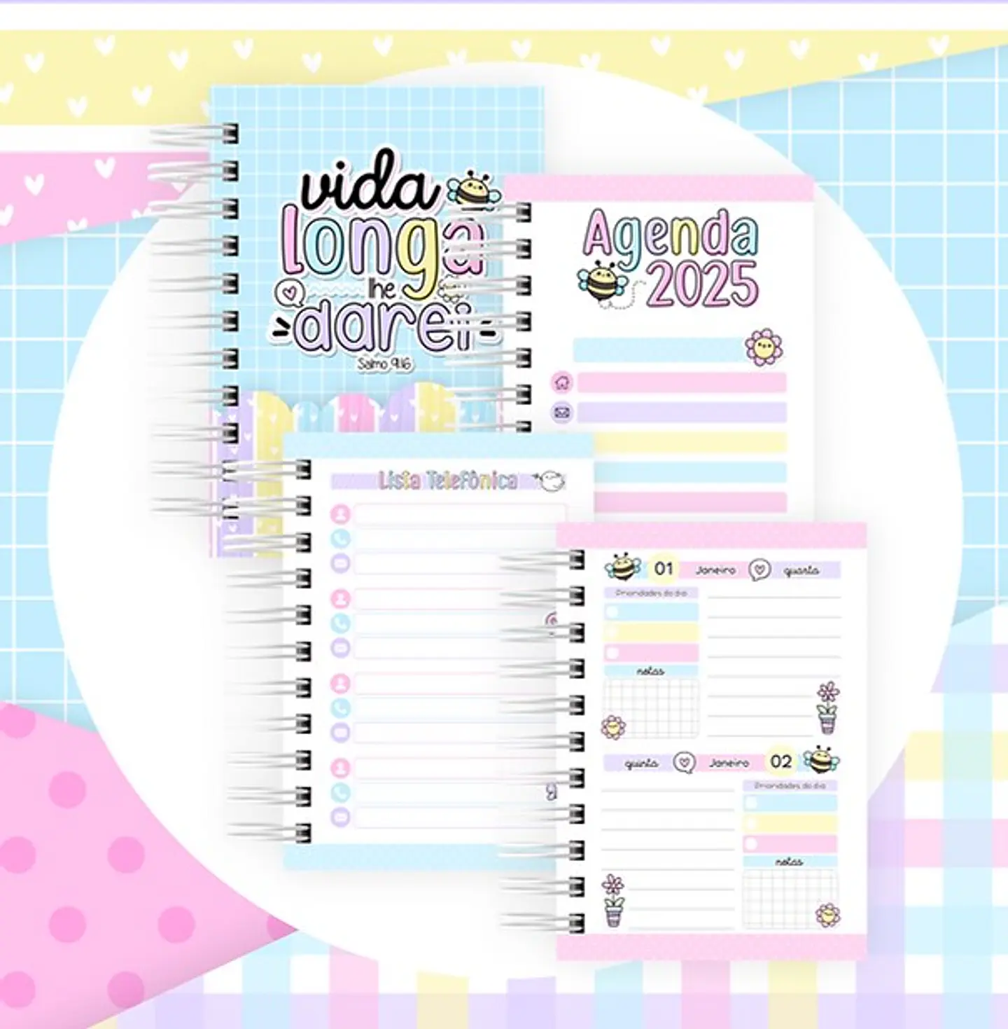 Kit Digital Versiculos Fofinhos Versão 5 em Png 5