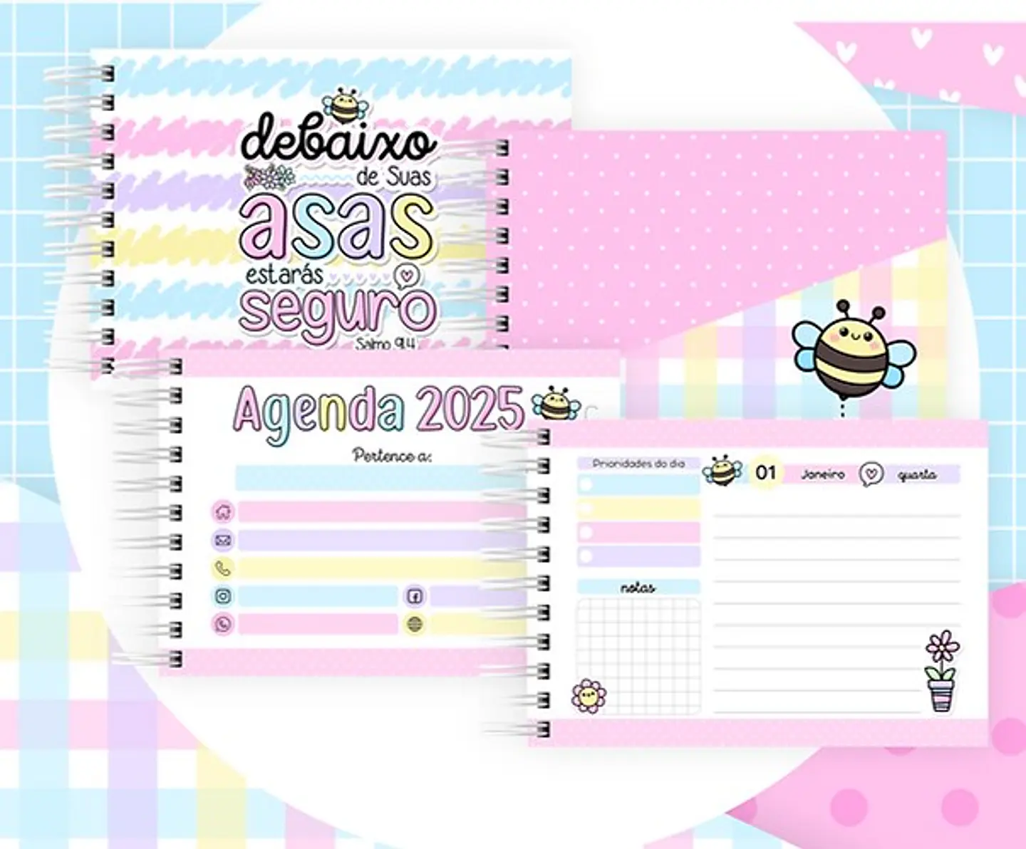 Kit Digital Versiculos Fofinhos Versão 5 em Png 8