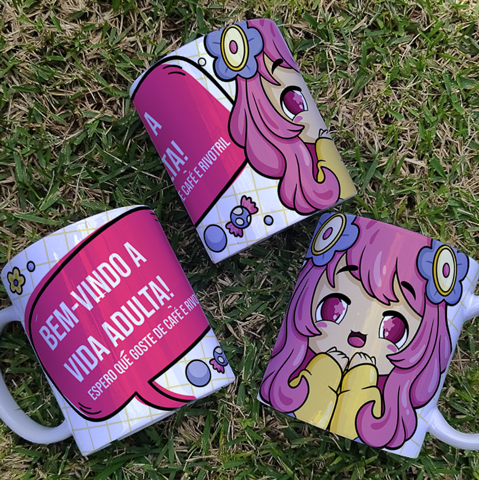 5 Artes para Canecas Kawaii Frases Sarcásticas Arquivo Editável  1