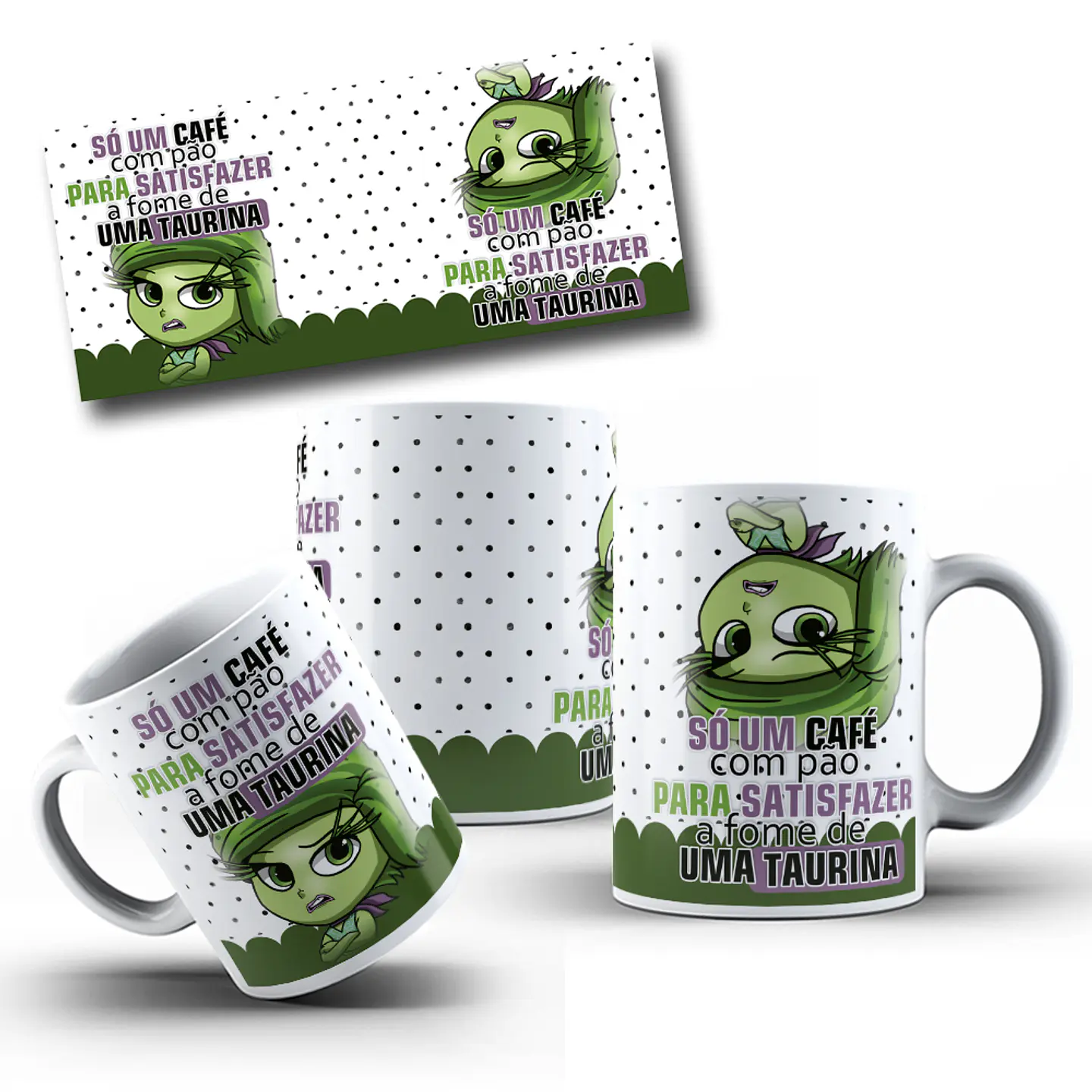 12 Artes para Canecas Divertidamente Com Café e sem Café Arquivo Editável  4