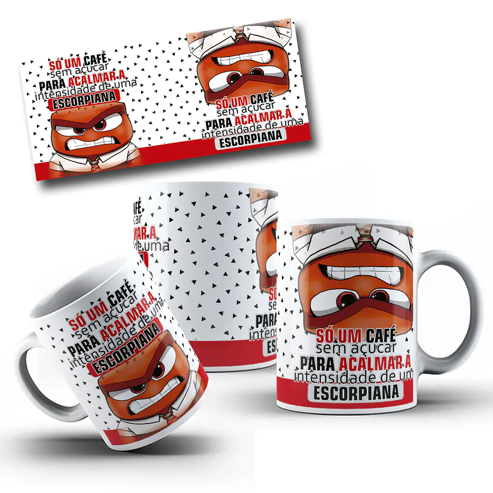 12 Artes para Canecas Divertidamente Com Café e sem Café Arquivo Editável  6