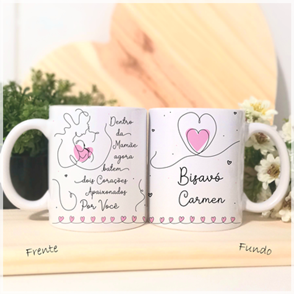 15 Artes para Canecas Gestação Revelação Gravidez em Linhas Arquivo Png 2