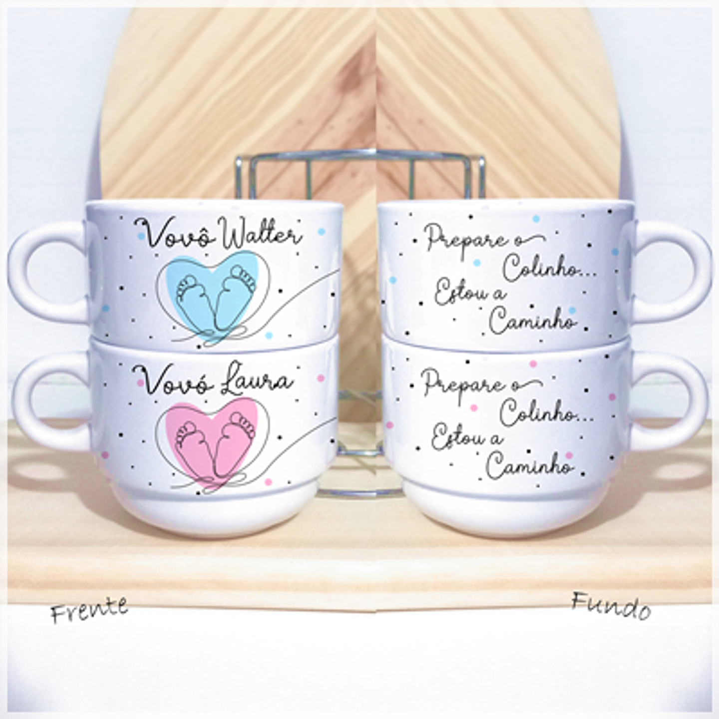 15 Artes para Canecas Gestação Revelação Gravidez em Linhas Arquivo Png 16