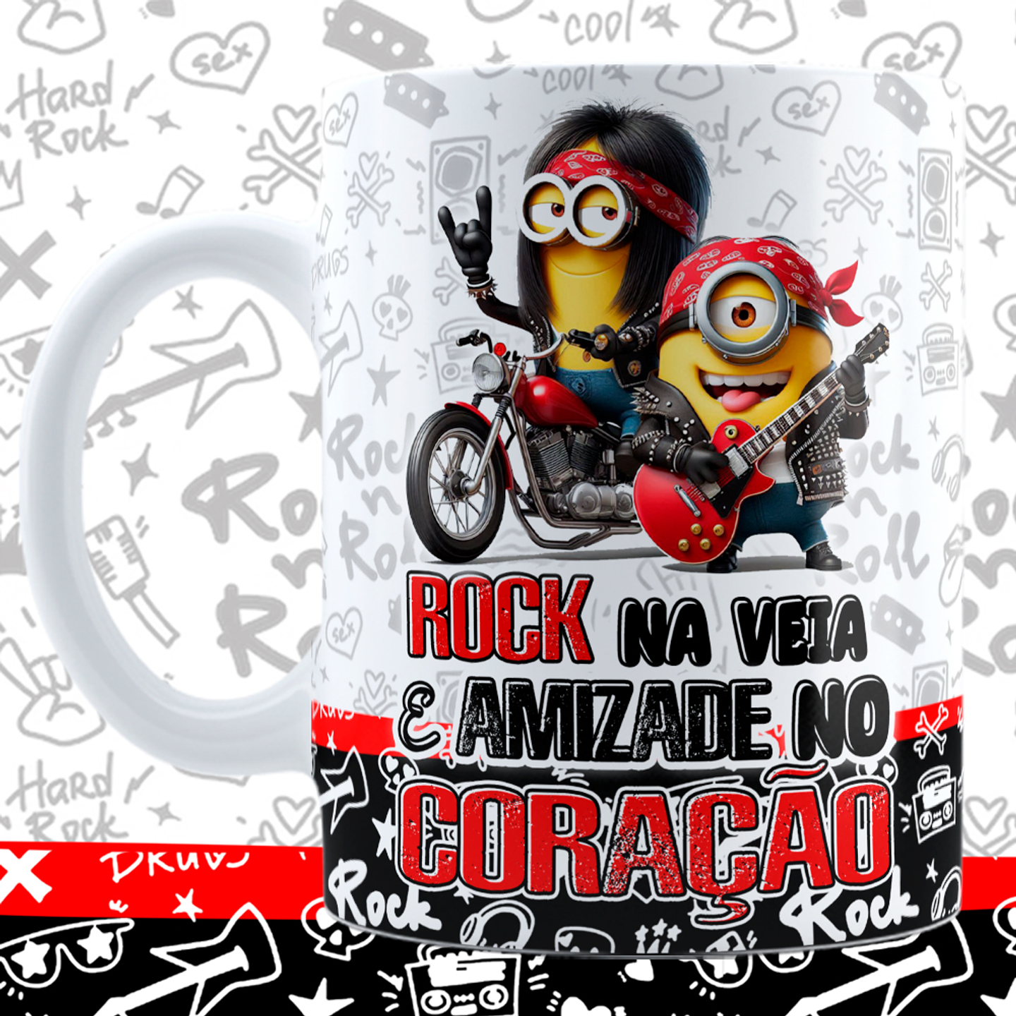 6 Artes para Caneca Amigos Minions Arquivo em Jpg 1