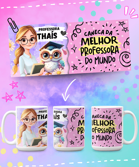 8 Artes para Caneca Dia dos Professores Arquivo em Png