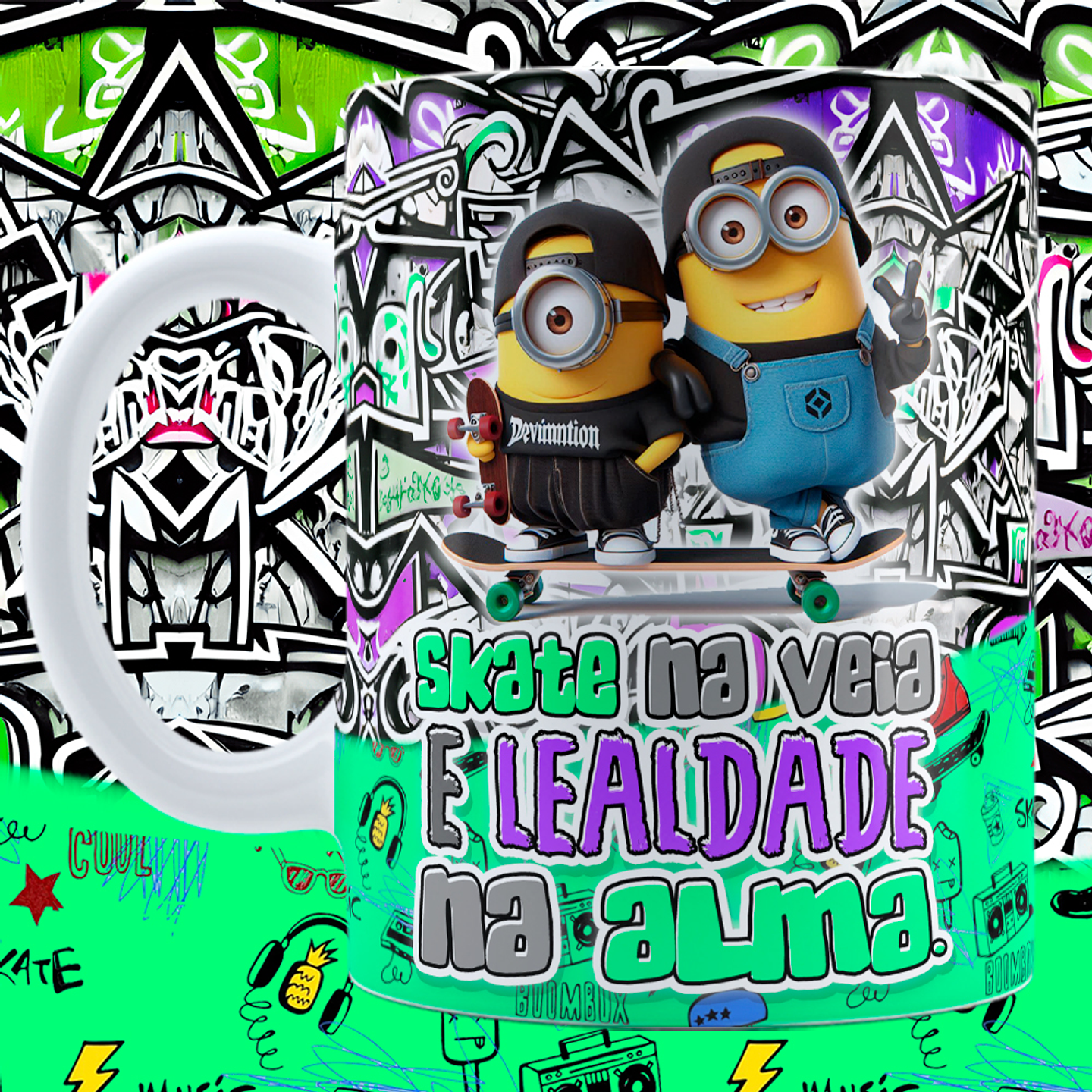 6 Artes para Caneca Amigos Minions Arquivo em Jpg 2