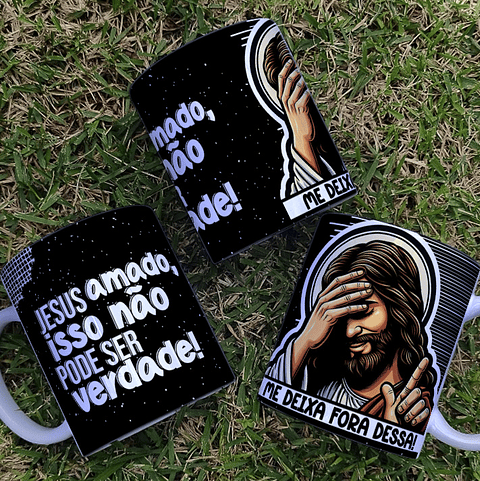 9 Artes para Caneca Jesus Sincero Arquivo Editável