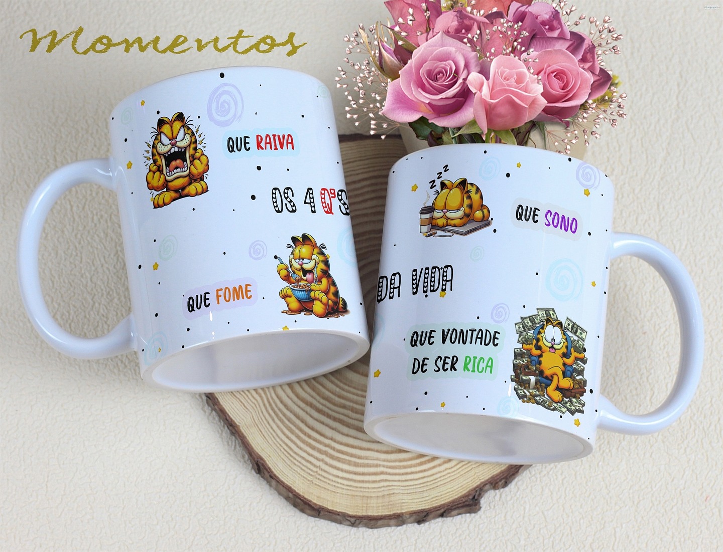 5 Artes para Caneca Personagens Momentos Arquivo Editável 3