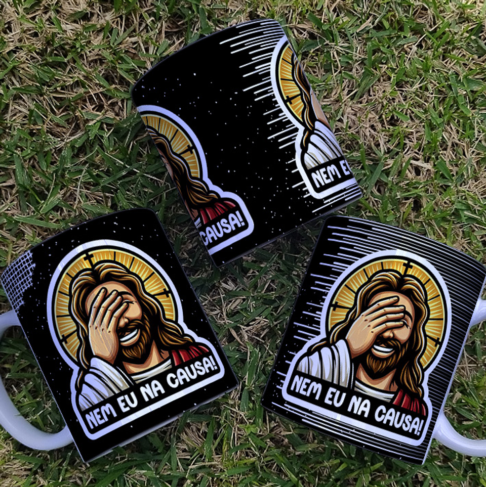 9 Artes para Caneca Jesus Sincero Arquivo Editável 2