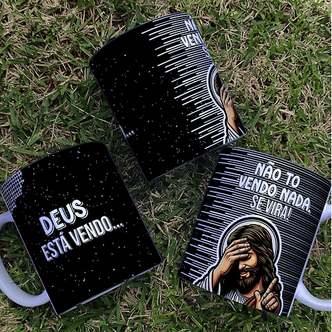 9 Artes para Caneca Jesus Sincero Arquivo Editável