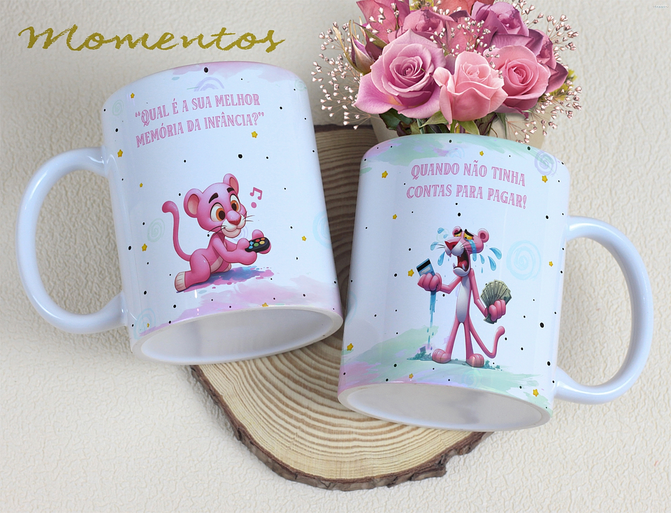 5 Artes para Caneca Personagens Momentos Arquivo Editável 5