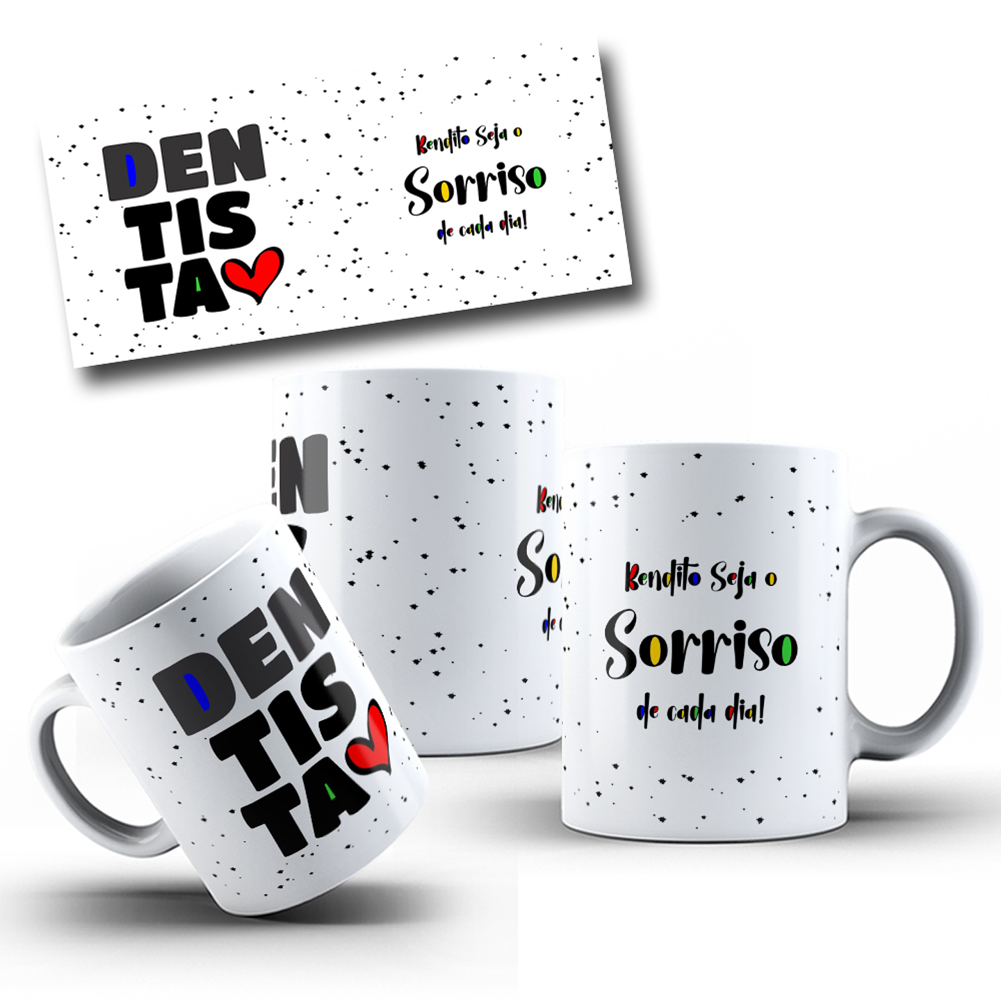 10 Artes para Caneca Profissões Arquivo Editável 3