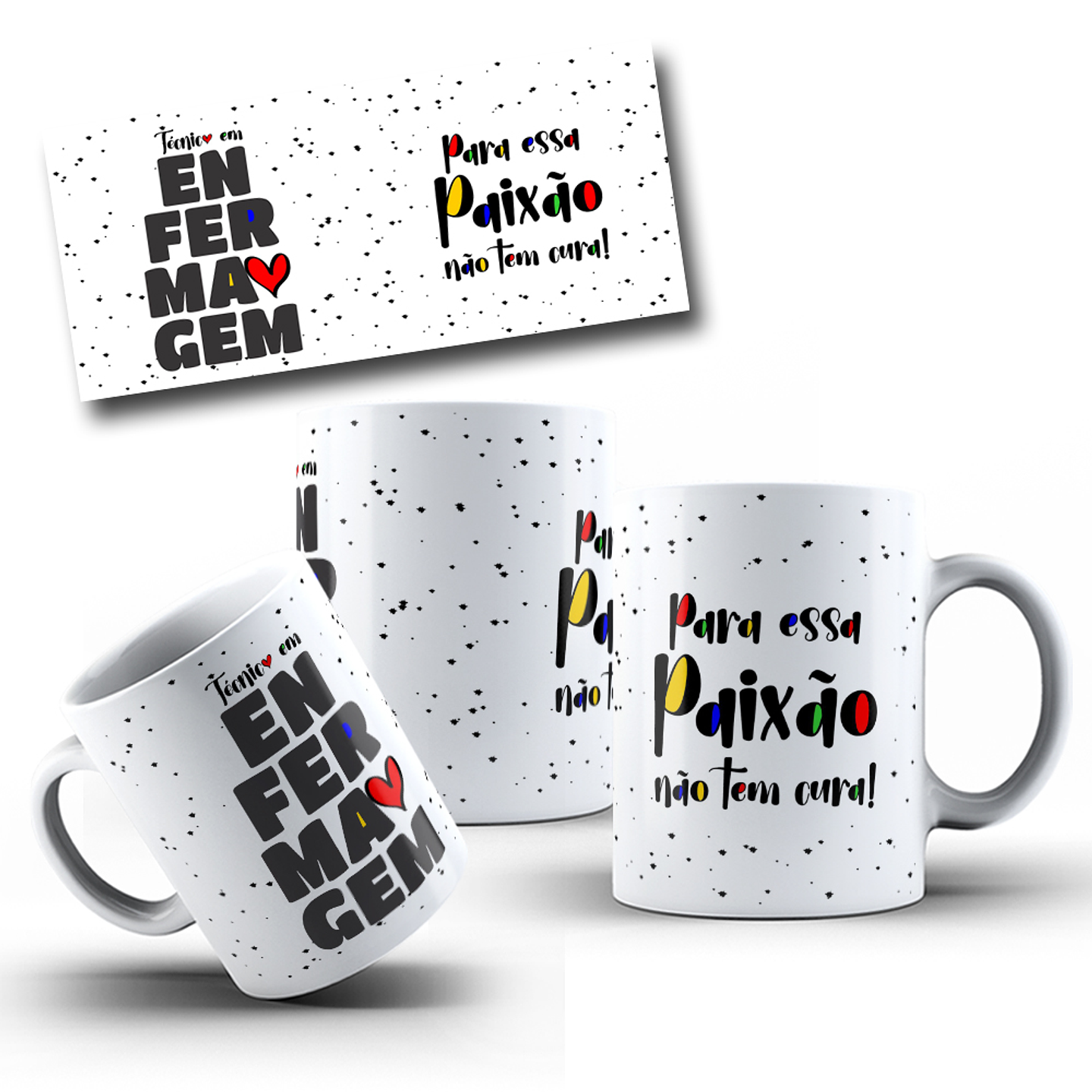 10 Artes para Caneca Profissões Arquivo Editável 4