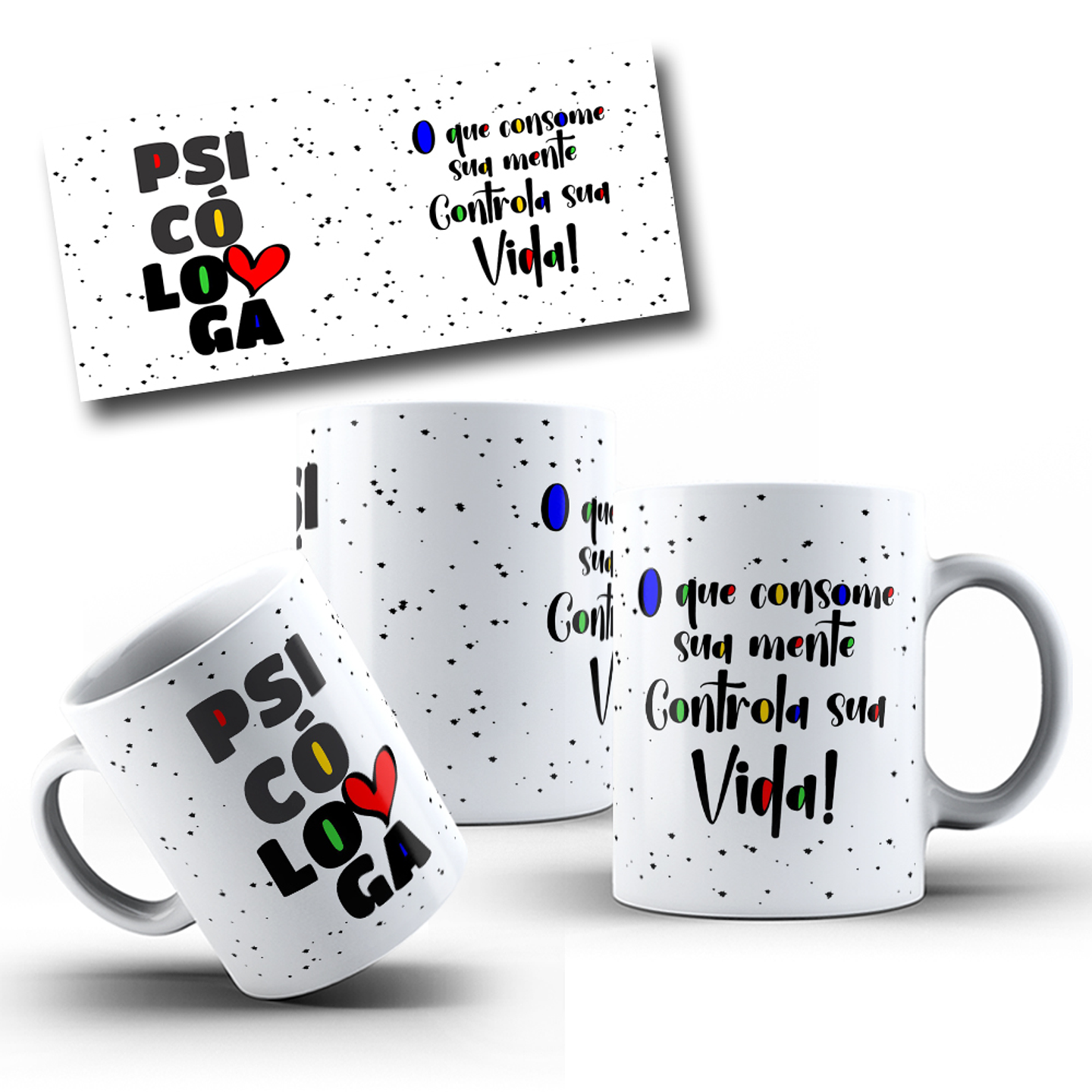 10 Artes para Caneca Profissões Arquivo Editável 5