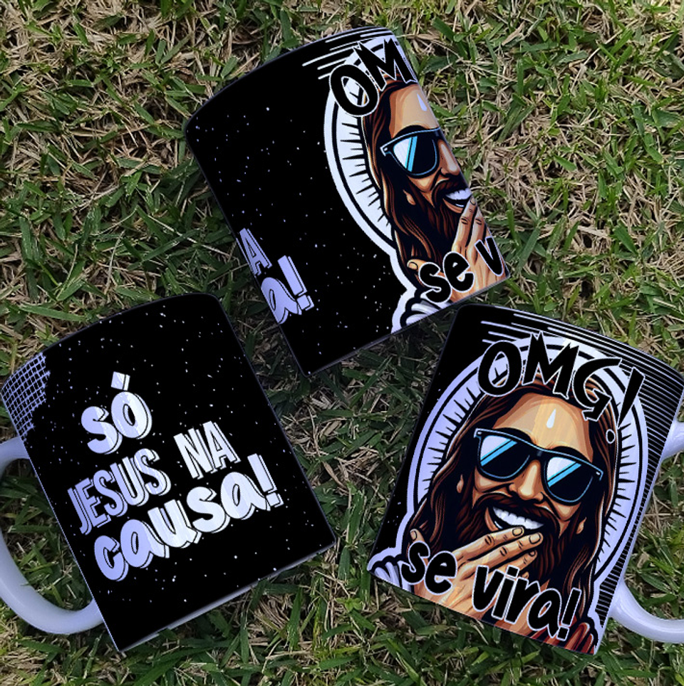 9 Artes para Caneca Jesus Sincero Arquivo Editável 9