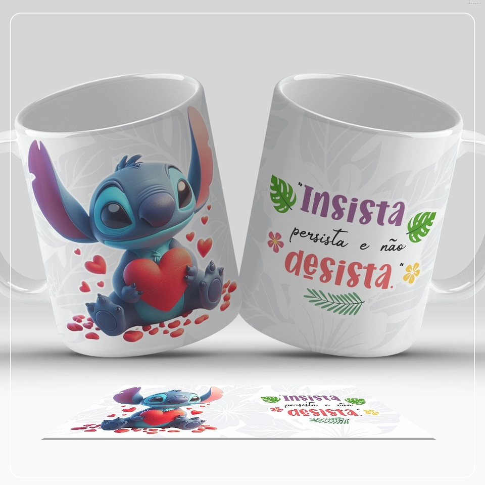12 Artes para Caneca Stitch e Unicornio Arquivo em Jpg 3