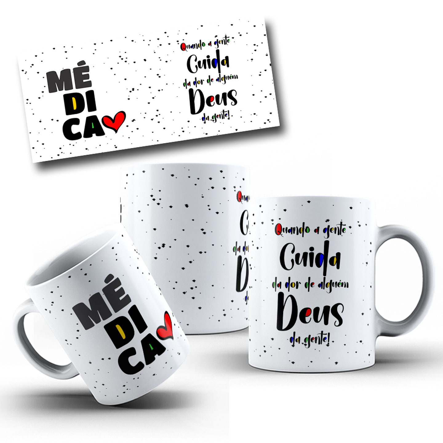 10 Artes para Caneca Profissões Arquivo Editável 8