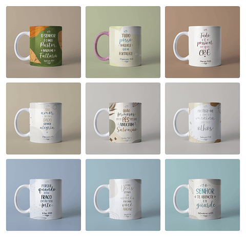 27 Artes para Caneca Versiculos Biblicos Jesus Frases Arquivo em Jpg