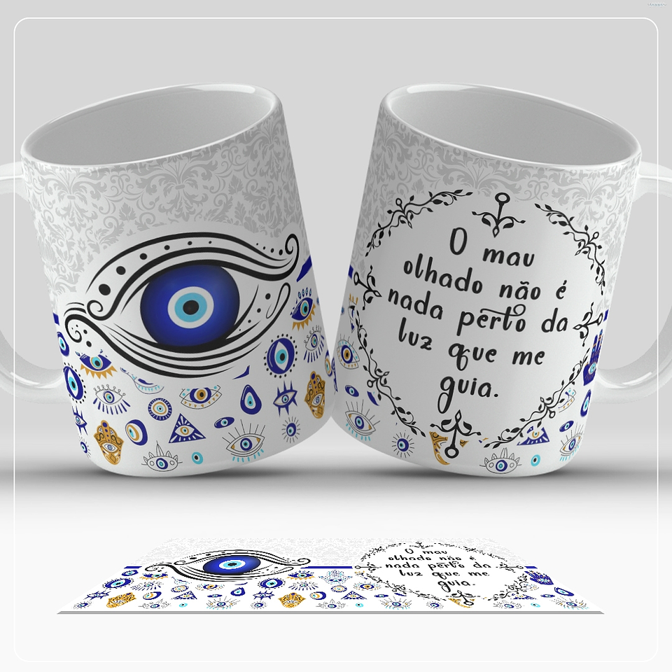 13 Artes para Caneca Olho Turco Arquivo em Jpg  1
