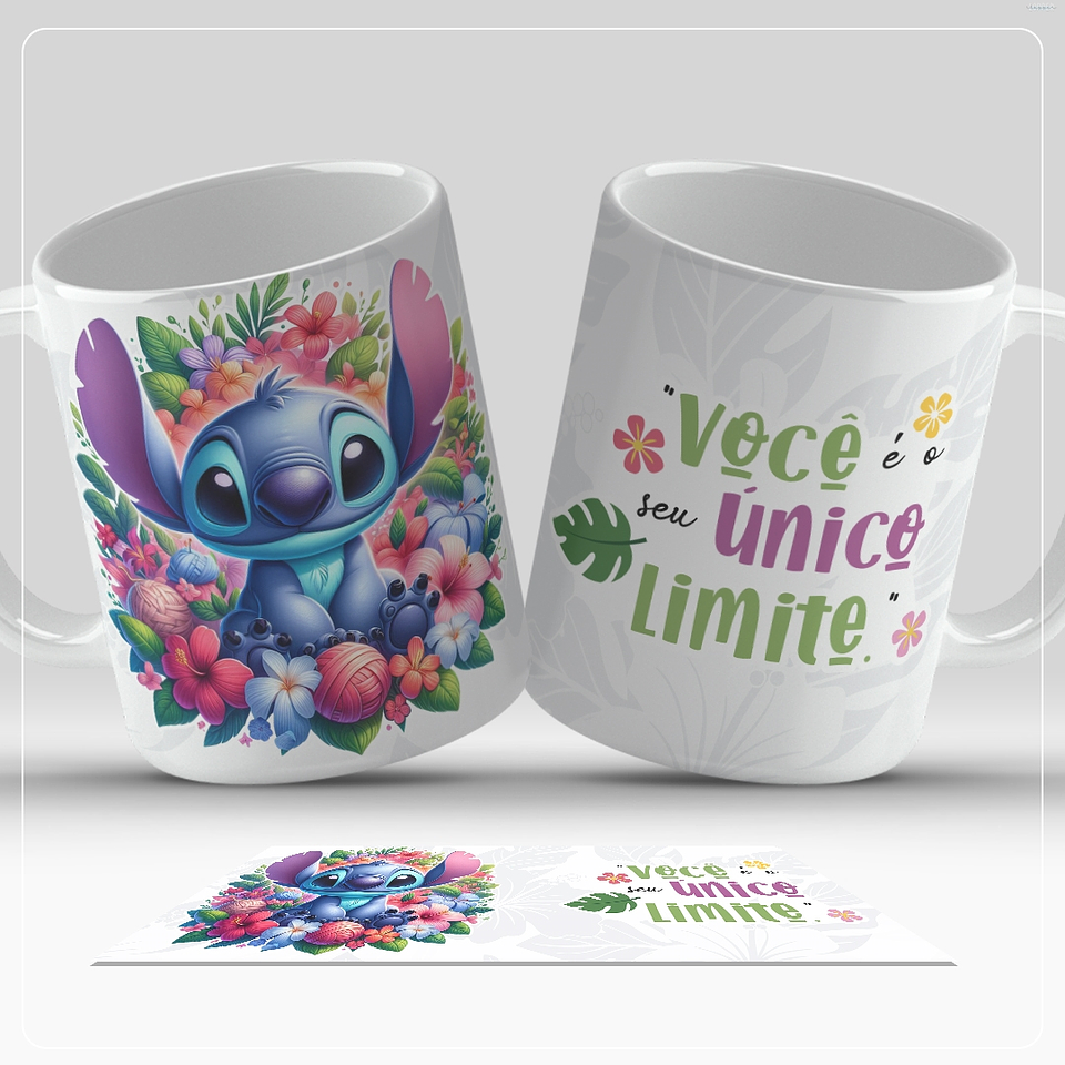 12 Artes para Caneca Stitch e Unicornio Arquivo em Jpg 5