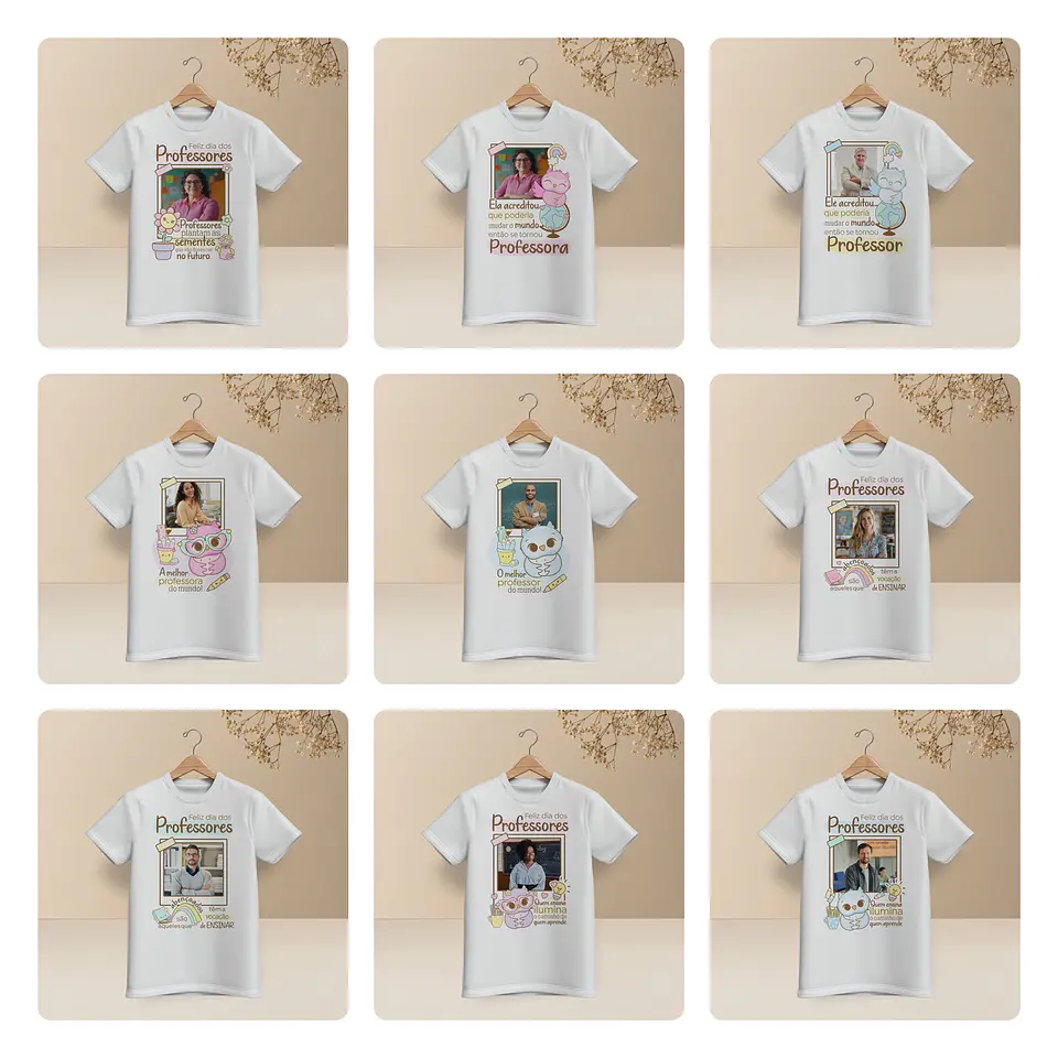 56 Artes para Camisa e Caneca Dia dos Professores Arquivo Editável 1