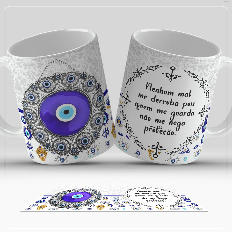 13 Artes para Caneca Olho Turco Arquivo em Jpg  2