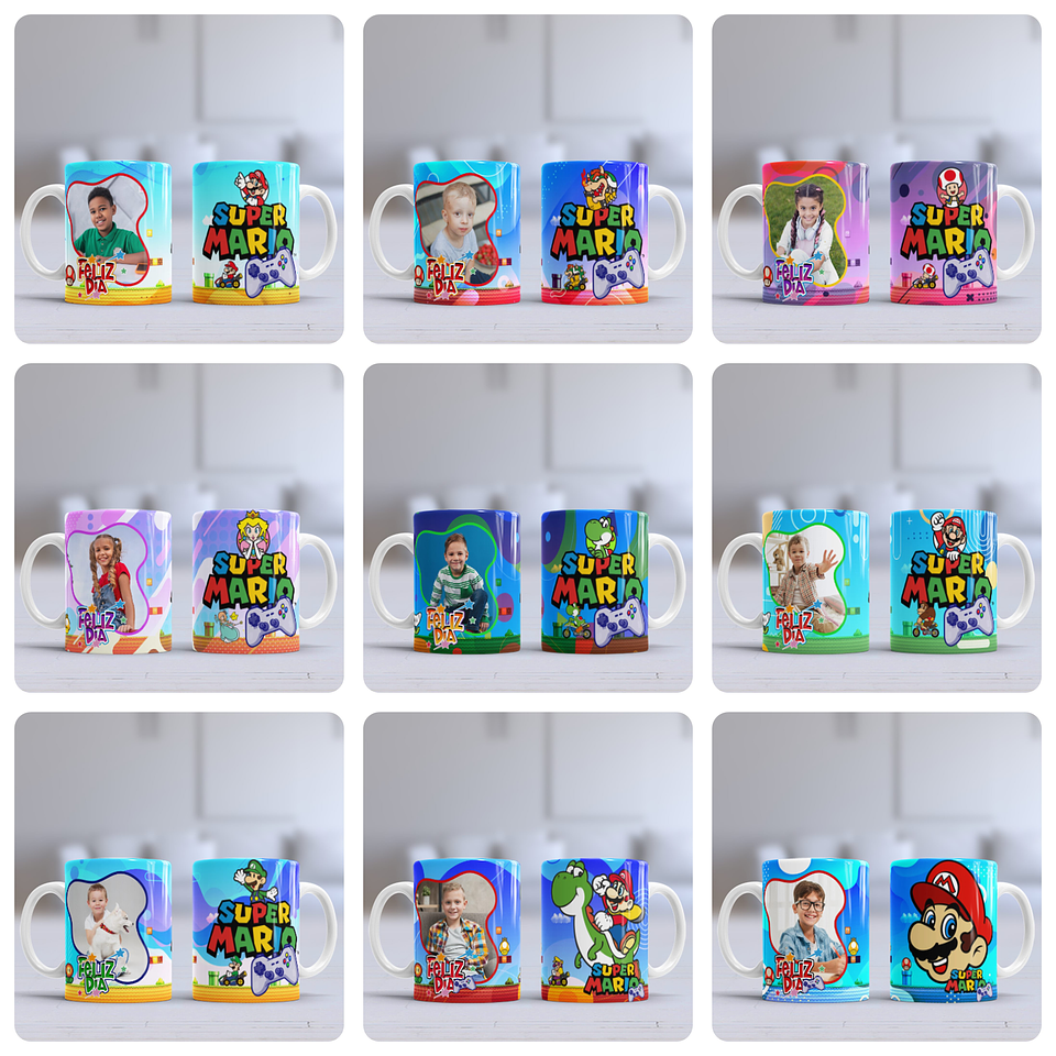 51 Artes para Caneca Super Mario Arquivo em Jpg 2