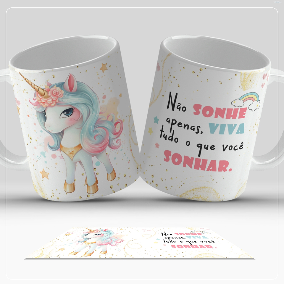 12 Artes para Caneca Stitch e Unicornio Arquivo em Jpg 7