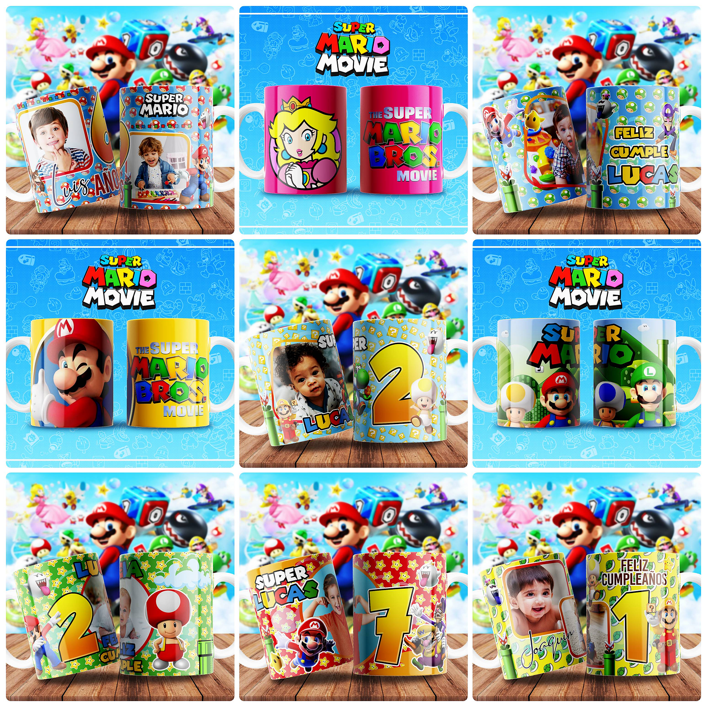 51 Artes para Caneca Super Mario Arquivo em Jpg 3