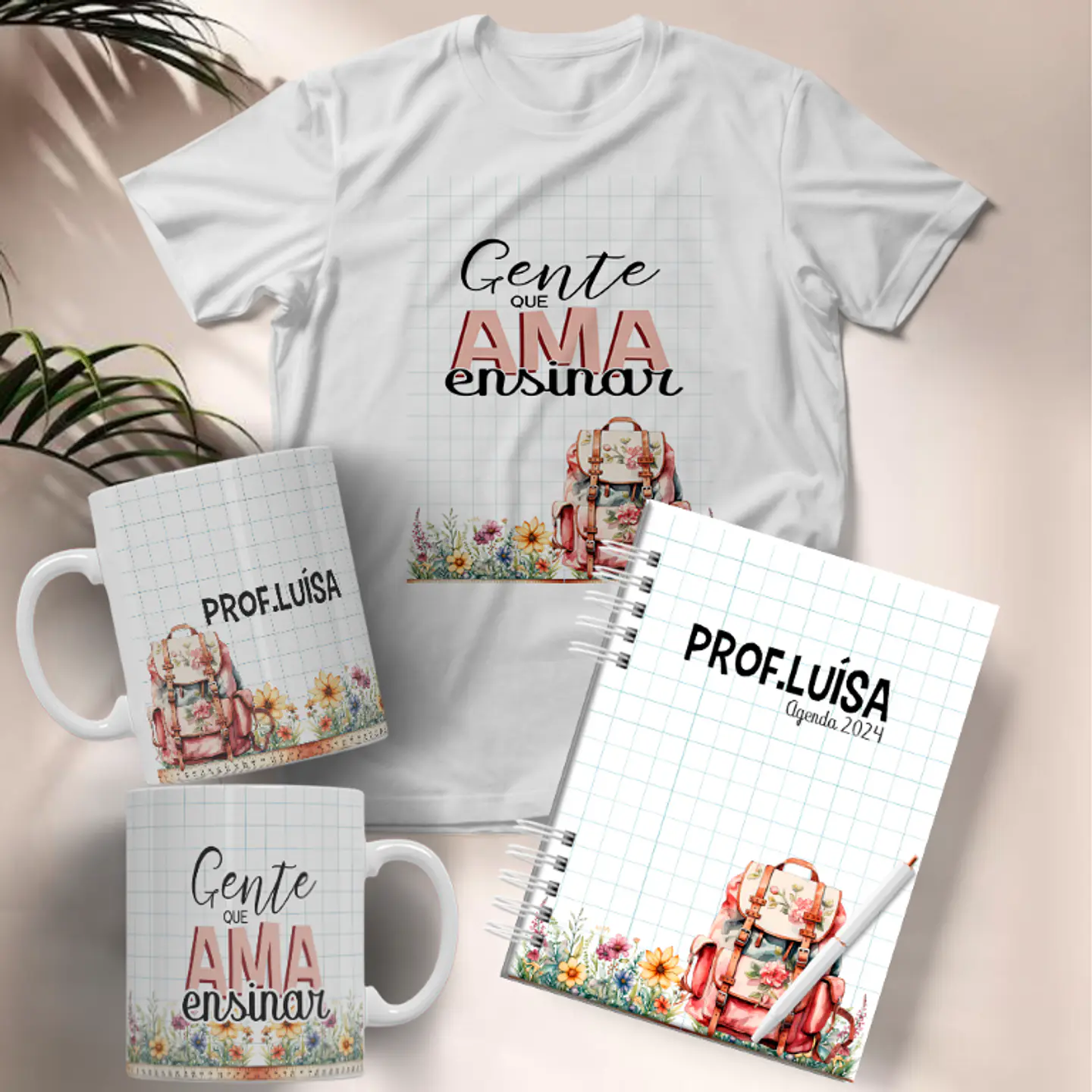 21 Artes para Caneca Capa para Agenda e Camisa Dia dos Professores Arquivo Editável 2