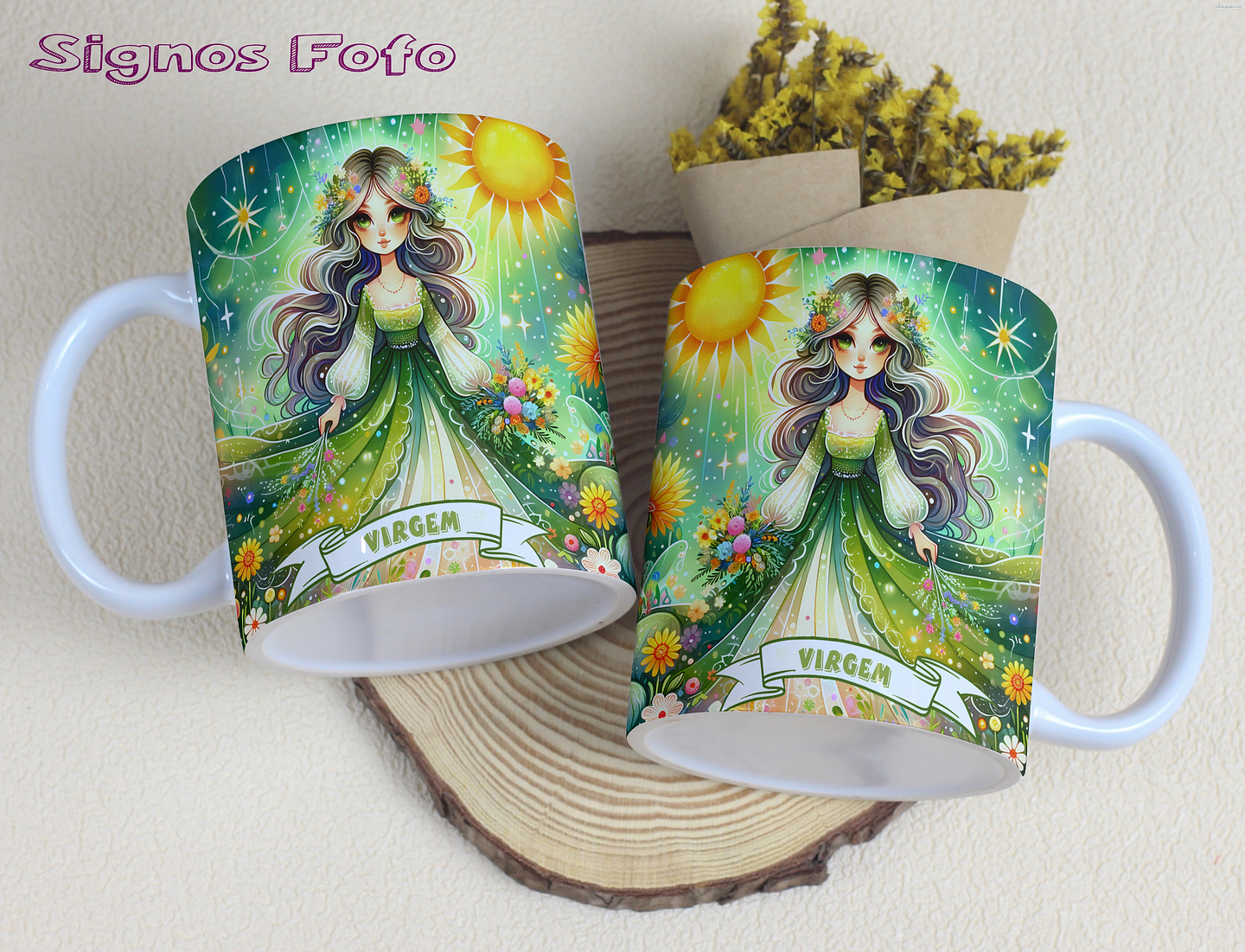 12 Artes para Caneca Signos Fofos Arquivo em Jpg 4