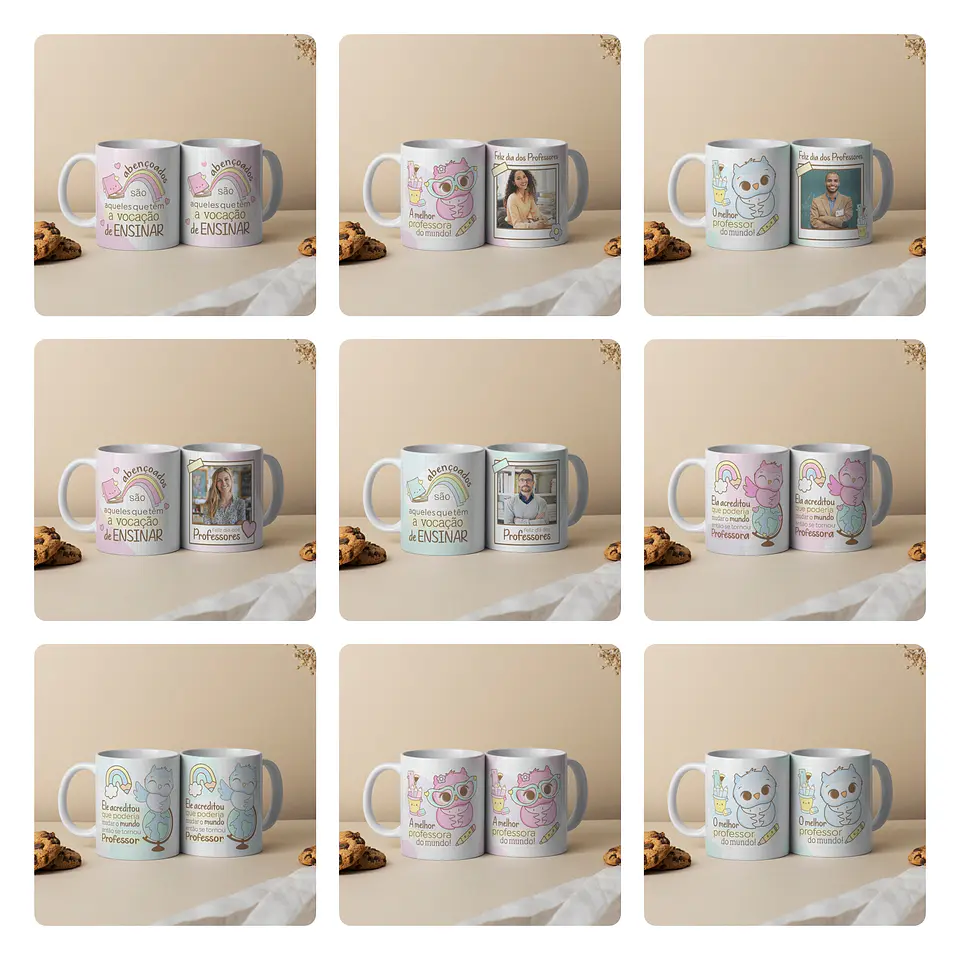 56 Artes para Camisa e Caneca Dia dos Professores Arquivo Editável 3