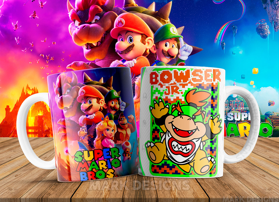 51 Artes para Caneca Super Mario Arquivo em Jpg 5