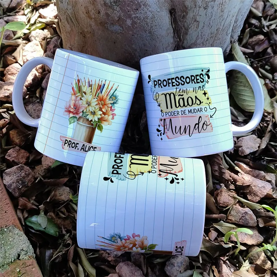 21 Artes para Caneca Capa para Agenda e Camisa Dia dos Professores Arquivo Editável 4