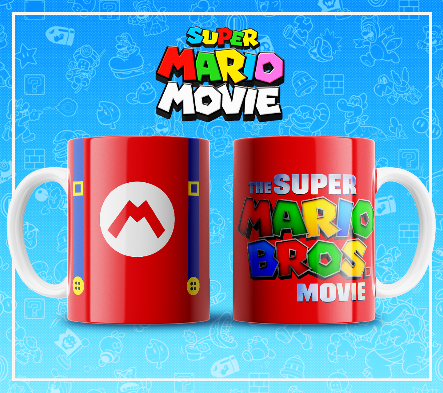 51 Artes para Caneca Super Mario Arquivo em Jpg 6