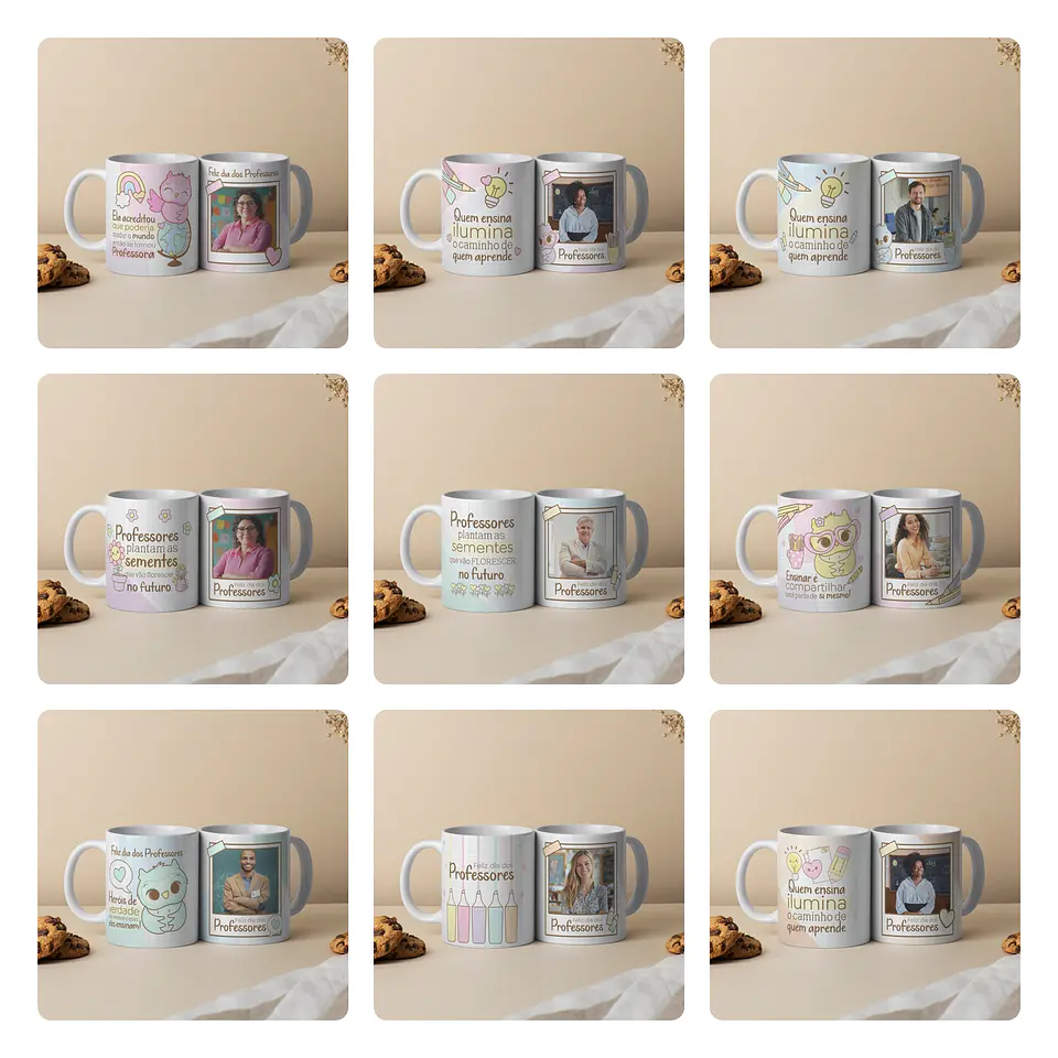 56 Artes para Camisa e Caneca Dia dos Professores Arquivo Editável 4