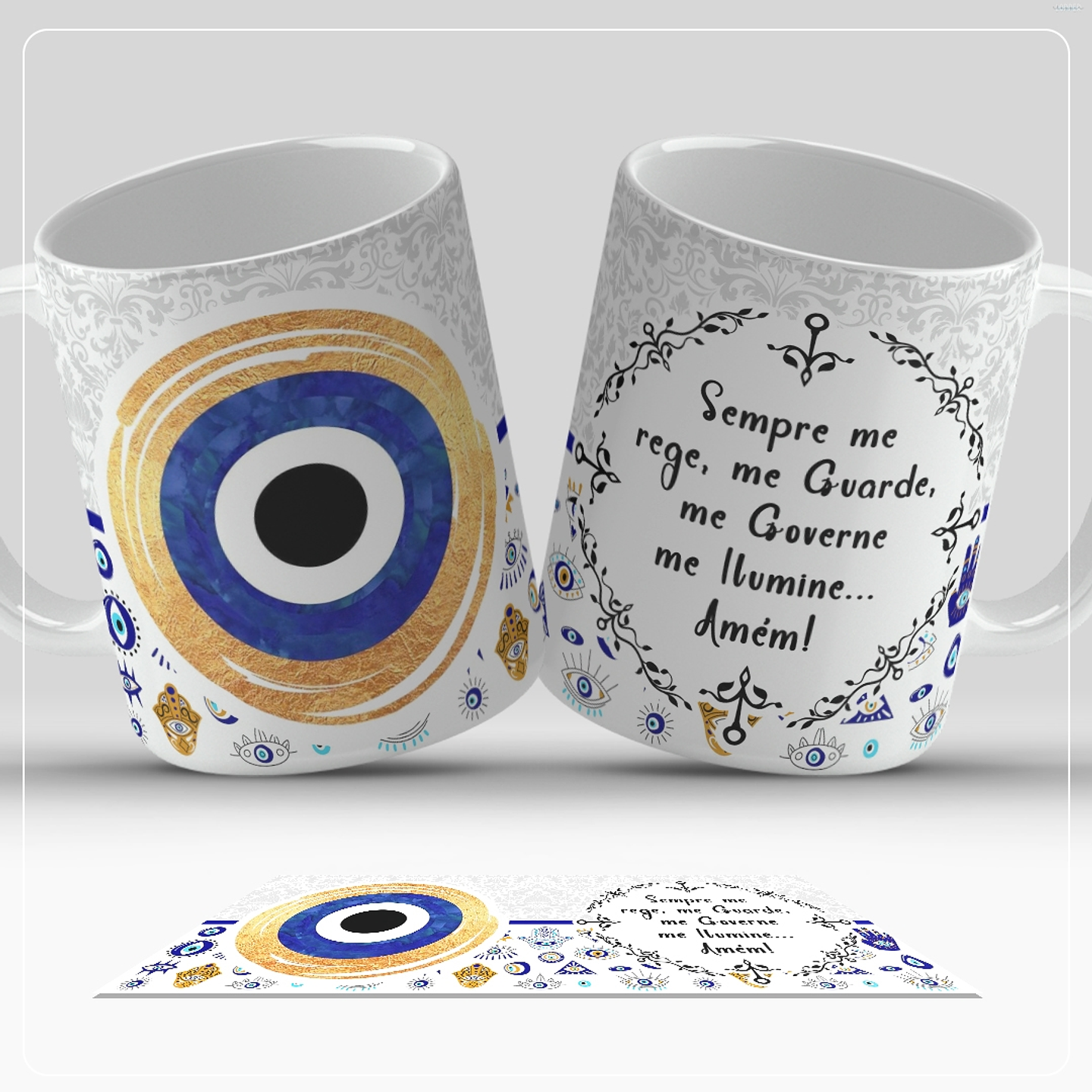 13 Artes para Caneca Olho Turco Arquivo em Jpg  5