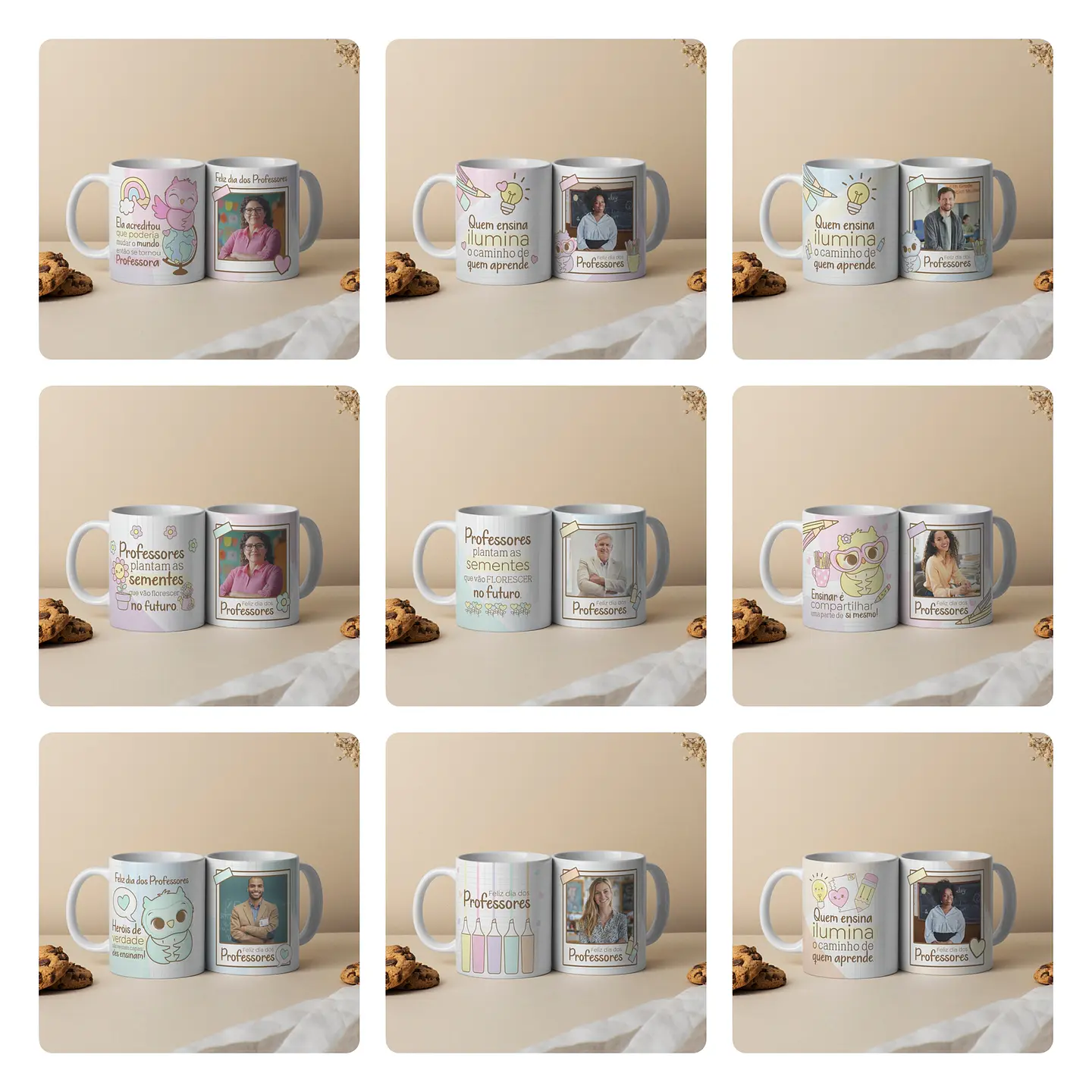 56 Artes para Camisa e Caneca Dia dos Professores Arquivo Editável 5